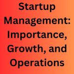 Startup Management: Importance, Growth, and Operations