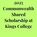 2025 Commonwealth Shared Scholarship at Kings College