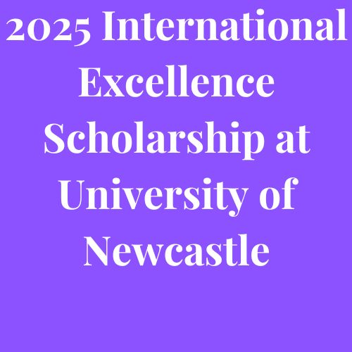 2025 International Excellence Scholarship at University of Newcastle