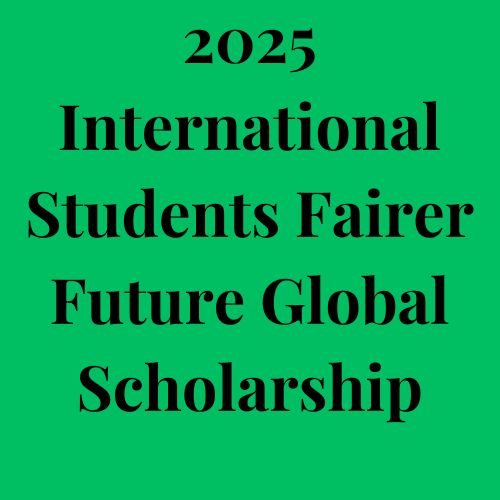 2025 International Students Fairer Future Global Scholarship